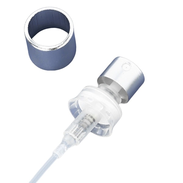 Sprayhuvud för parfymflaska - 13 mm krympspraypump med smidig stängning Silver