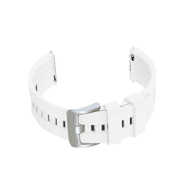 Vit silikon klockarmband S