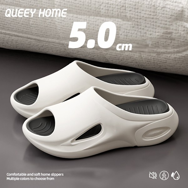 Komfortable sorte lilla hjemmesko White 37-38 White 37-38