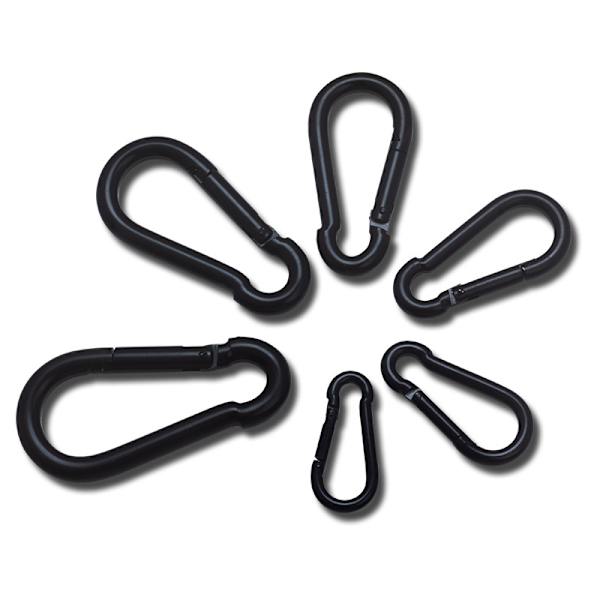 8-formad karbinhake, kraftig fjäderhake (2-pack) S S