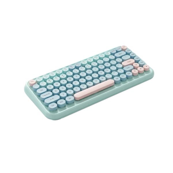 84-tasters retro skrivemaskinetastatur - Dual-mode Bluetooth & 2.4G til kontor og rejse, kompakt, kompatibel med Windows, MacOS, Android, iOS, iPadOS