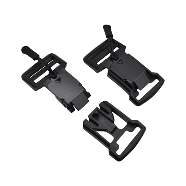 2-pack Magnetisk Spänne Svart - Snabbfäste för Väskor, Bälten och Taktisk Utrustning Model 11