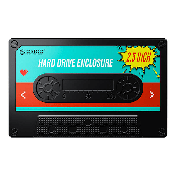 Orico 2580 HDD/SSD 2,5" drevkabinet, 5Gbps, USB-A til USB Micro-B (sort)