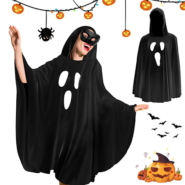 Hooded Ghost Cloak Svart