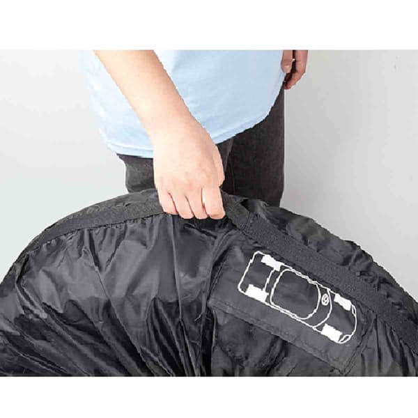 Svart 190T Polyester Taffeta Däckskydd - Skydda Dina Reservdäck L L