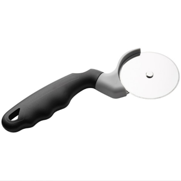 Ruostumattomasta teräksestä valmistettu pizzaleikkuri ergonomisella kahvalla