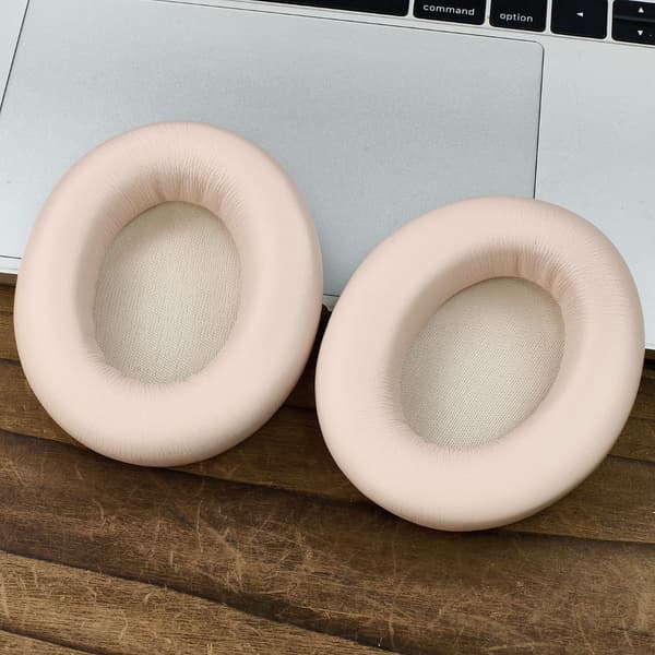 Fårskinn Öronkuddar Kompatibla med Beats Studio Pro - Premium Ersättningskuddar - 2-pack Pink Pink