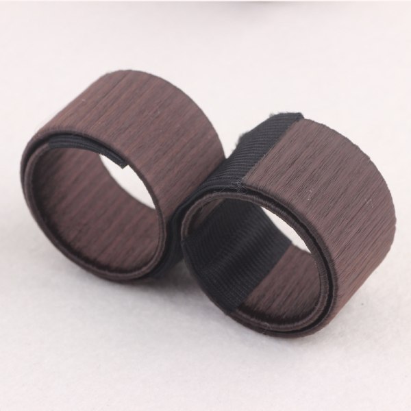 2 stk New Hair Bun Maker French Twist Frisure Tools Mørk kaffe