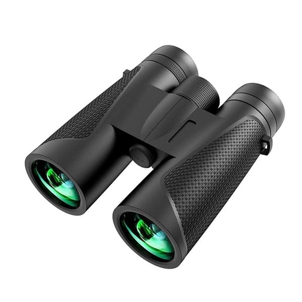12x42 HD Binoculars - Sort Højtydende Optik til Udendørs Eventyr og Fuglekiggeri