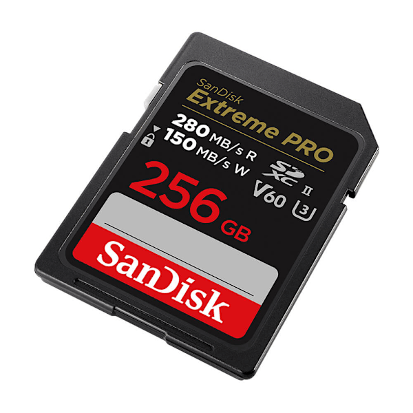 Extreme Pro 256GB 280MB/s V60 C10 UHS-II