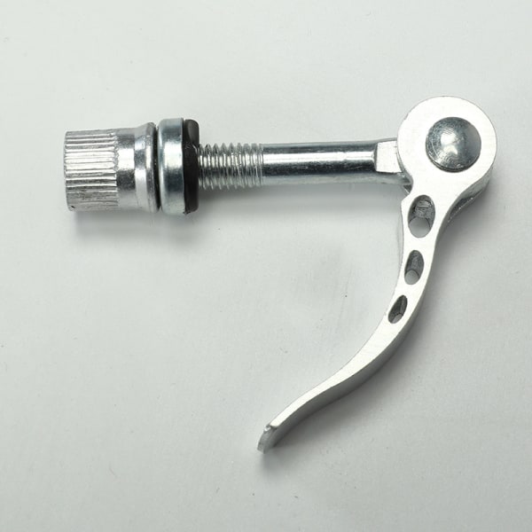 2 st Cykelbarnstol Vikbar Aluminiumlegering Snabbkopplingsspak Silver