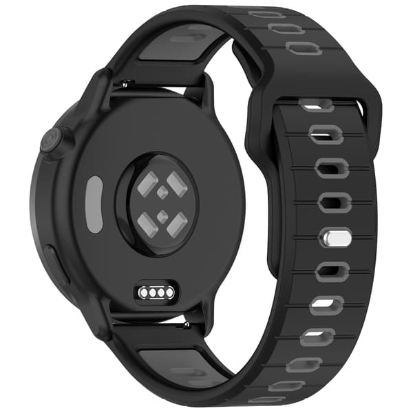 Silikone urrem til Garmin Vivoactive 6 Black+Grey Black+Grey