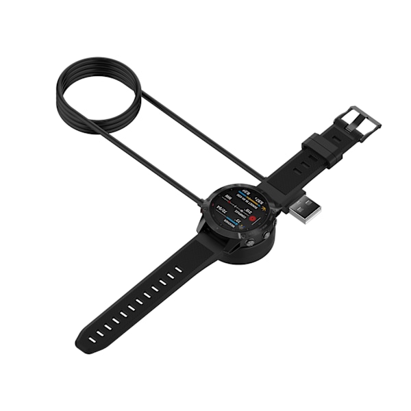 Garmin Fenix 8/7/6/5 älykellon laturi, USB-A-latauskaapeli pyöreällä alustalla (1 m)