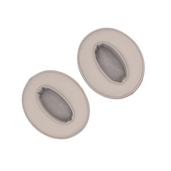 Öronkuddar i champagnefärgat proteinläder (enkla) - 2-pack