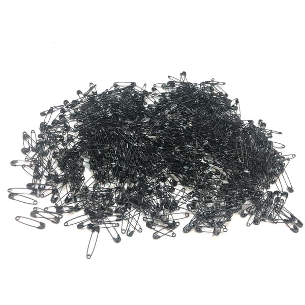 22mm Säkerhetsnålar, 1000-pack Black Black