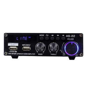 Blitzwolf AS-22 ljudförstärkare, 45W, Bluetooth 5.0, USB + fjärrkontroll (svart)