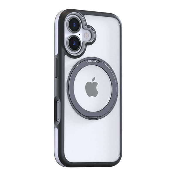 Torras Ostand R Fusion etui til iPhone 16 (sort)