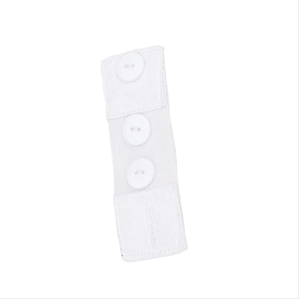 (4x12cm) Graviditetsbyxförlängare: Justerbart midjeband för bekväm graviditet White White