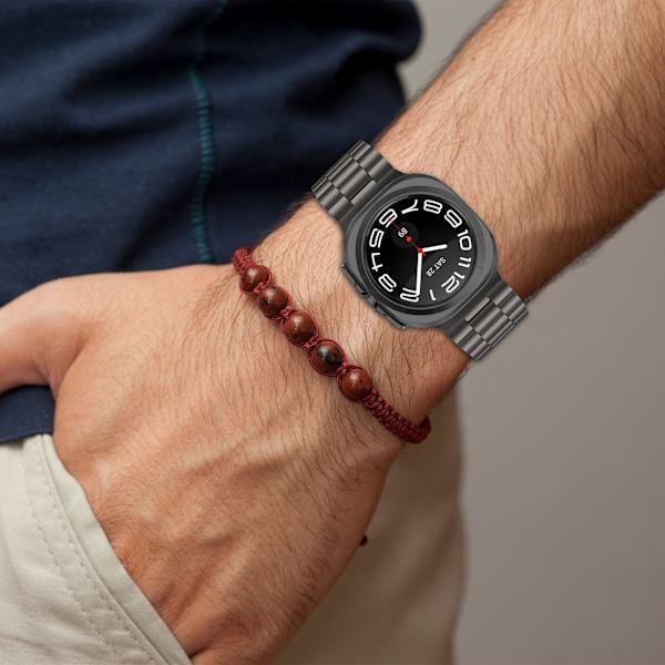 Klockarmband i Stål för Samsung Watch Ultra 47 mm Svart