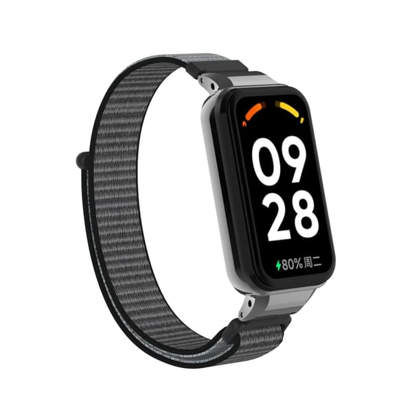 Nylon urrem til Xiaomi Redmi Band 2/8 Active Grey Grey