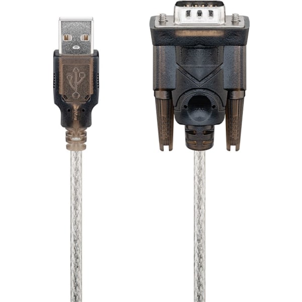 USB-sarja RS 232 -muunnin, läpinäkyvä