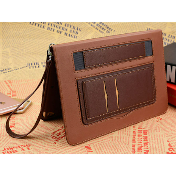 Elegant PU-etui til iPad Mini 1/2/3/4/5 med stativ Brun