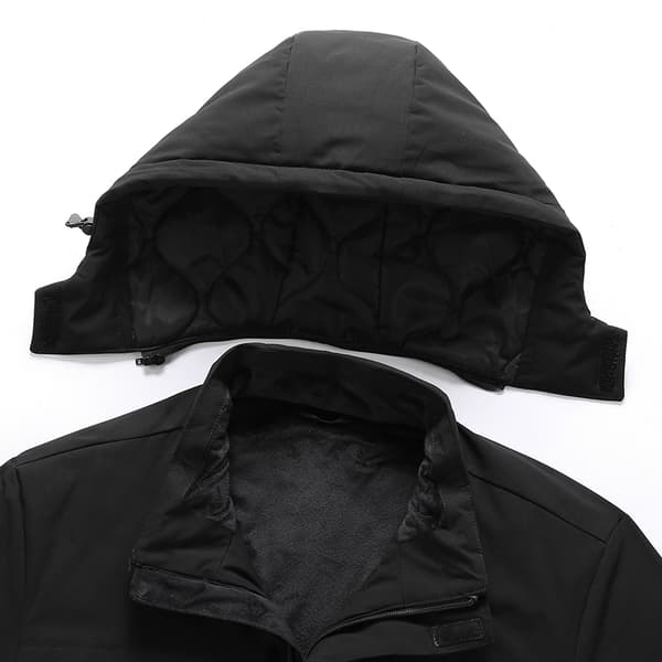 Sort opvarmet jakke - Dual Control 9 Zoner 5XL 5XL