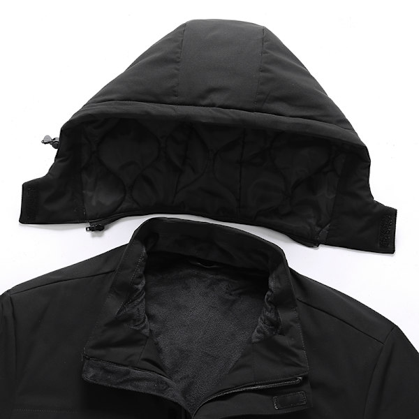 Svart Uppvärmd Jacka - Dual Control 9 Zones 5XL