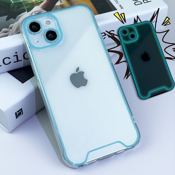 Lysende telefonetui iPhone 14 Blå