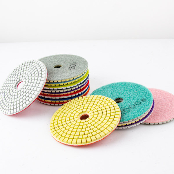 Sæt med 8 diamantslibeskiver, 10 cm