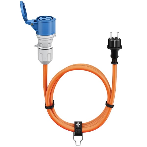 CEE-adapterkabel, stik med jordkontakt til CEE-udtag, 1,5 m