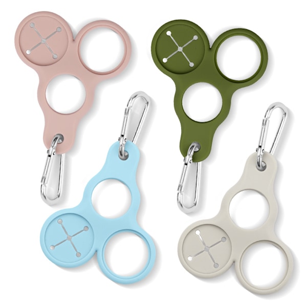 Silicone Vattenflaskhållare Clip - 4-pack Flerfärgad