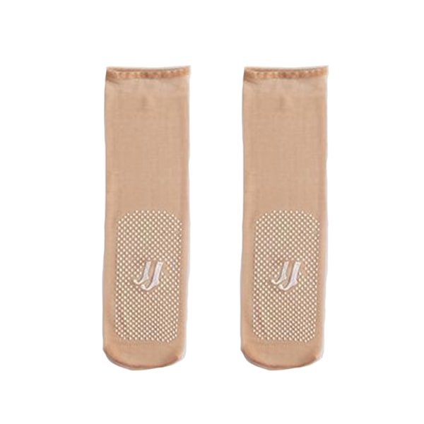 10 par tynde silkestrømper Beige Beige