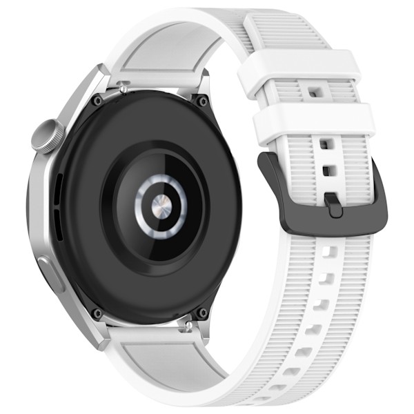 Silikoniranneke 22 mm Huawei Watch GT4 -kellolle Valkoinen