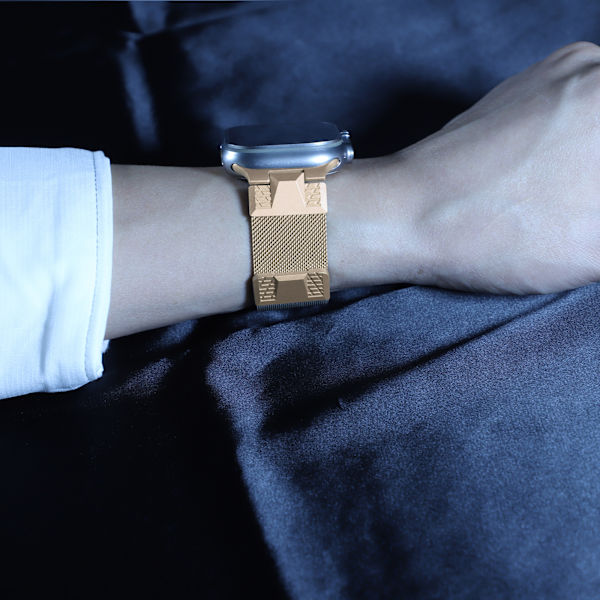 Rustfrit stålurrem til Apple Watch 42/44/45/49 mm Rose guld