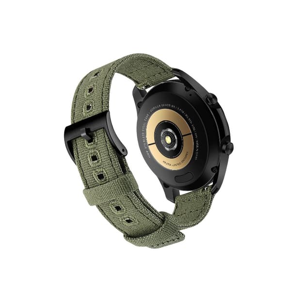 24 mm lærredsrem til Suunto 9 Green Green