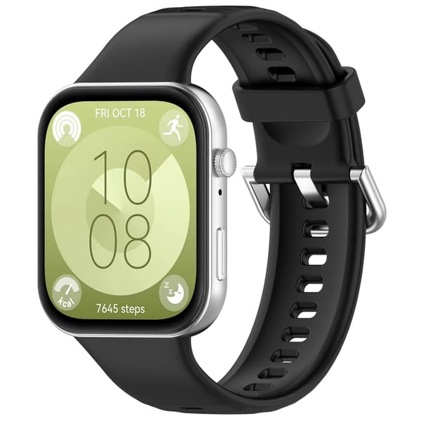 Silikonerem til Huawei Fit 4 - Lys Pink, Sølvspænde Black Black