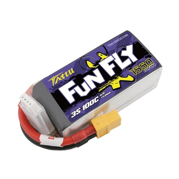 Batteri Tattu Funfly 1550mAh 11,1V 100C 3S1P