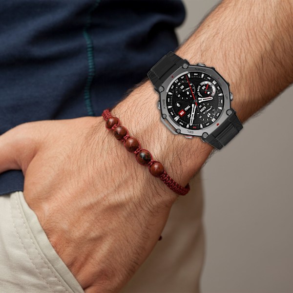 Silikone urrem til Amazfit T-Rex 3 Black Black