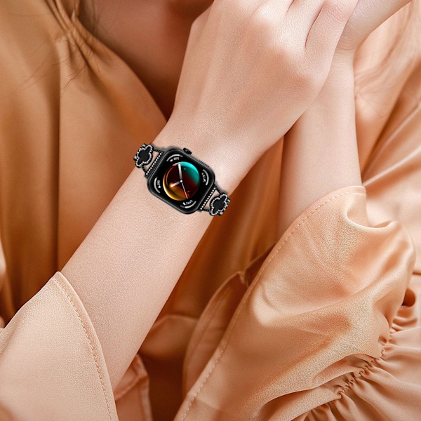 Huawei Fit 3 Klöver Kedjearmband Svart