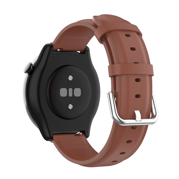 Klockarmband äkta läder Samsung Galaxy Watch 3 45 mm/Gear S3 Classic, Frontier, Huawei Watch Buds/GT Runner/GT2 Pro, Xia Brun 22 mm