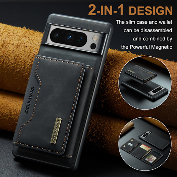 M2 Magnetiskt Plånboksfodral för Google Pixel Google Pixel 9/Google Pixel 9 Pro