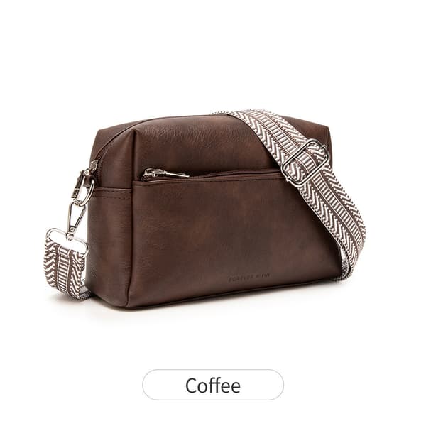 Vintage Casual Skuldertaske til Kvinder coffee coffee