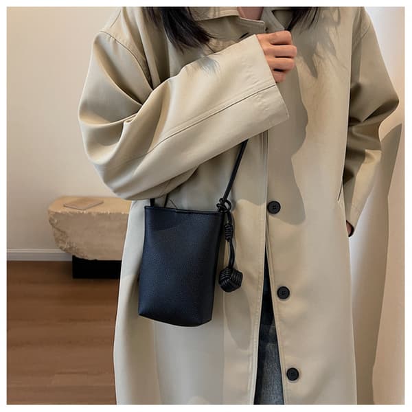 Chic Mini Crossbody telefonväska för kvinnor Black Black