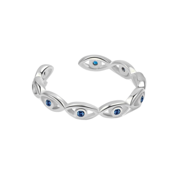 Demon Eye Ring Silver Silver