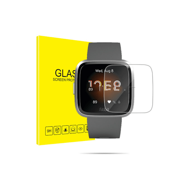 2-pak Fitbit Versa Lite Skærmbeskyttelse i Hærdet Glas