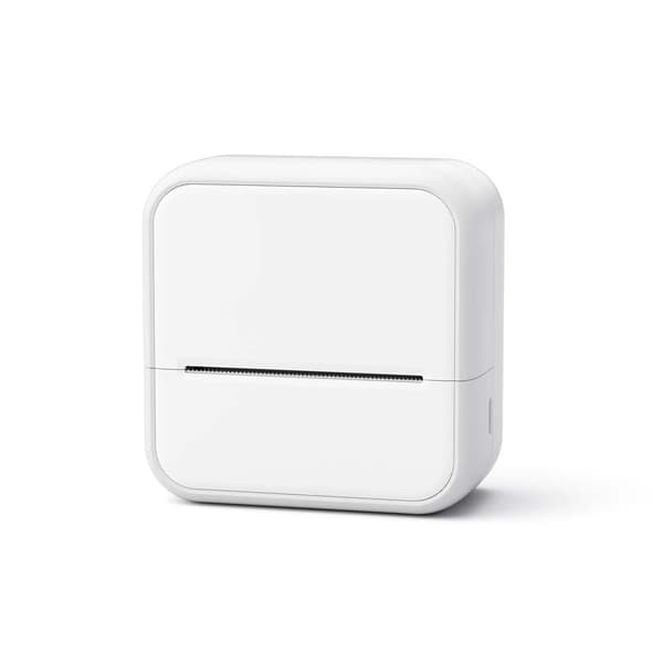 58mm Bluetooth Termisk Printer - Bærbar og Blækfri Label Maker til iOS og Android White White