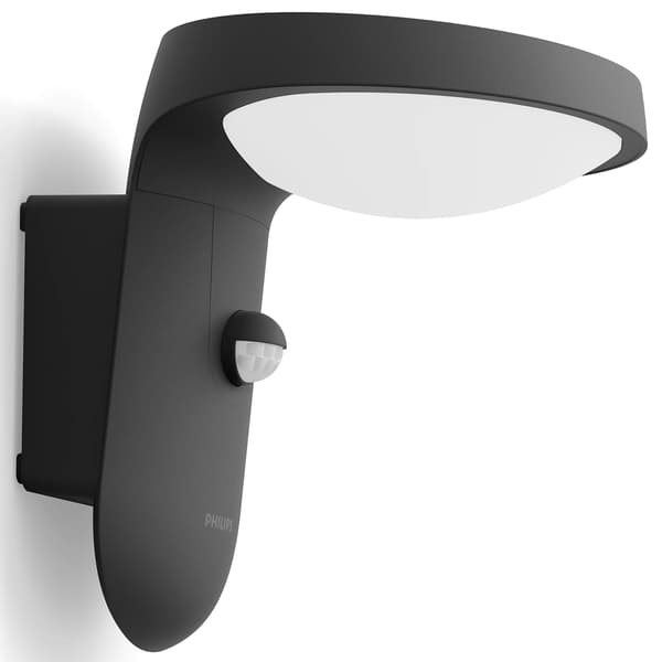 Tyla Vägglampa Solcell IR-sensor Ultra Efficient LED 255lm IP44 Antracit