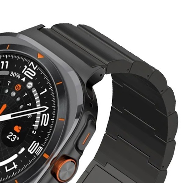 Titan klockarmband för Samsung Galaxy Watch 7 Ultra Svart