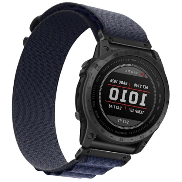 Nylon urrem til Garmin Fenix 8/8S/6X/7X/Pro/Tactix 22 mm